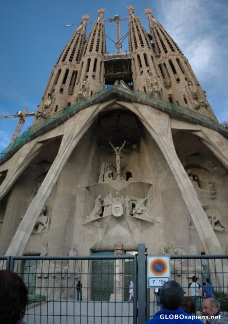 Postcard Sagrada Familia, Passion Façade