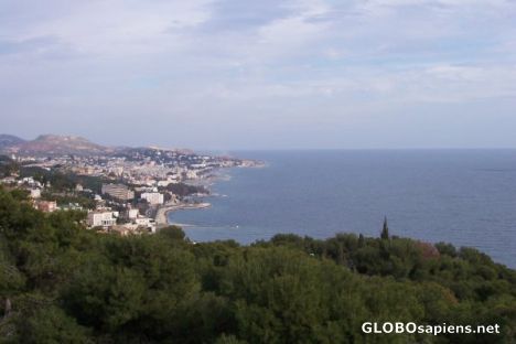 Postcard Costa del Sol stretches east from Málaga