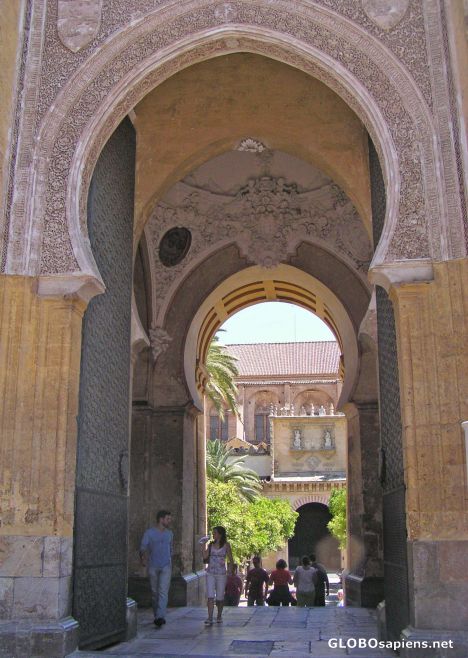 Postcard Entry to the Mezquita Courtyard