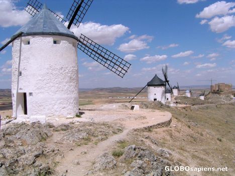 Postcard The Windmills of La Mancha