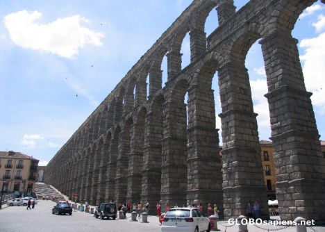 Postcard World famous Roman aqueduct