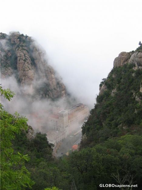 Postcard Montserrat Mountain and Sanctuary