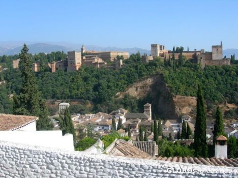 Postcard Alhambra Palace of Spain