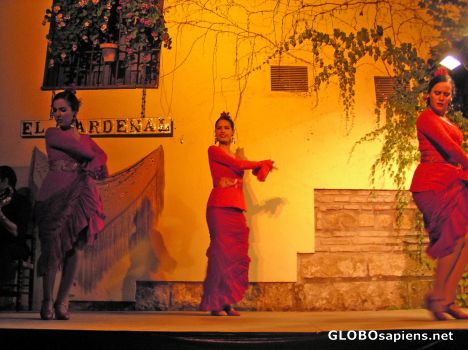 Postcard Trio of Flamenco dancers