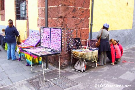 Postcard Street vendors