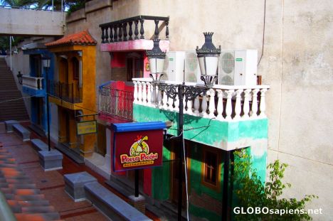 Postcard Colourful shop facades