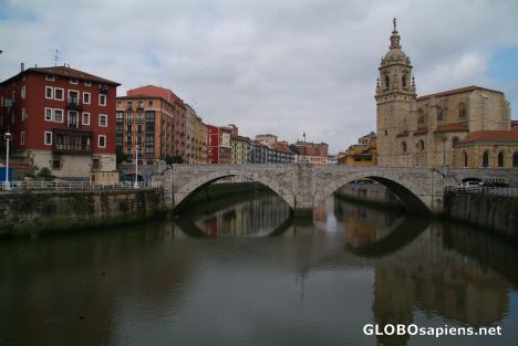 Postcard Bilbao - Old Bridge