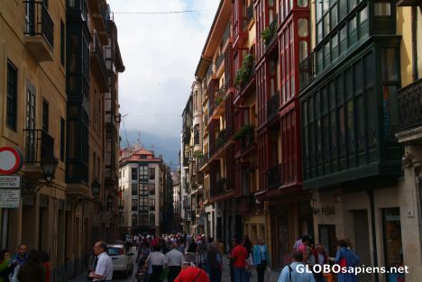 Postcard Bilbao - Old Town Street