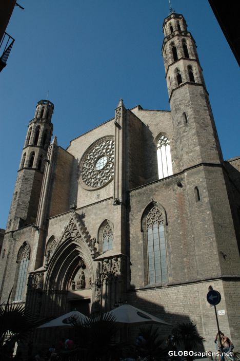 Postcard Barcelona's Church.