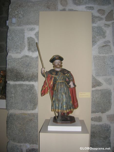 Postcard Apostle Saint James statue