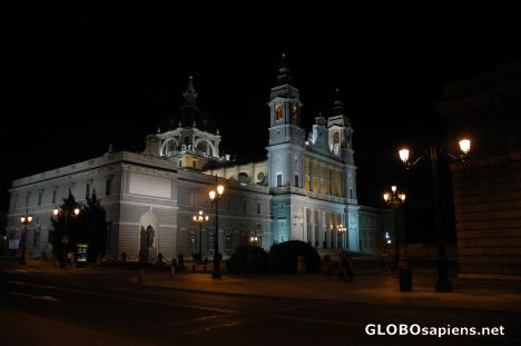 Postcard Madrid by night