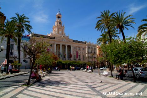 Postcard Cadiz, Andalusia - Townhall