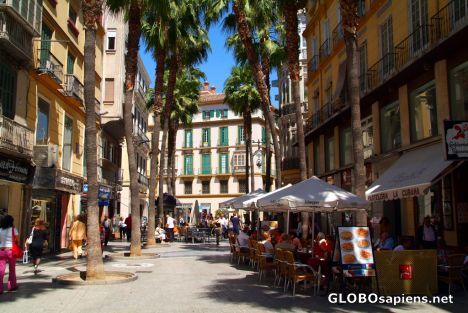 Postcard Malaga, Andalusia - old town