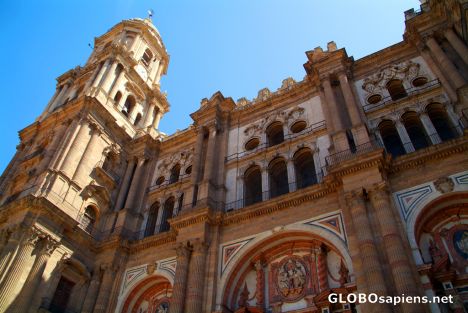 Postcard Malaga, Andalusia - cathedral