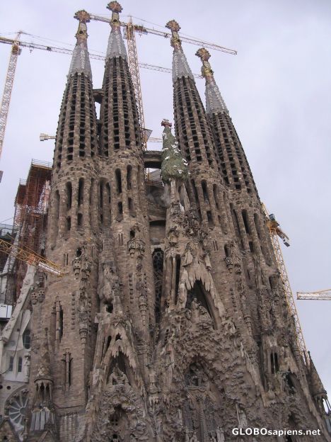 Postcard The Temple Expiatori de la Sagrada Família