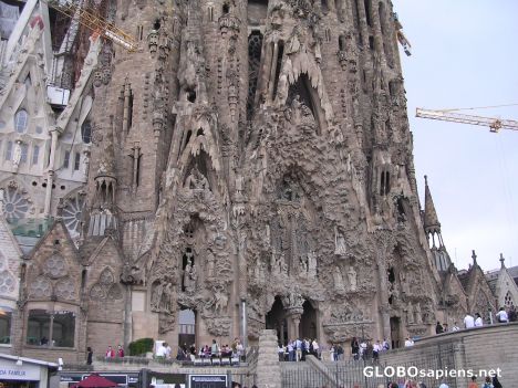 Postcard The Sagrada Família church