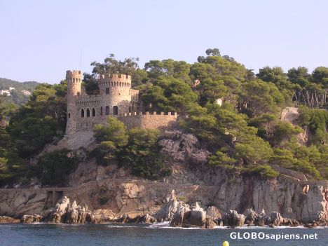 Postcard Castle of Lloret de Mar