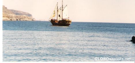Postcard For Petra, another sailing ship.