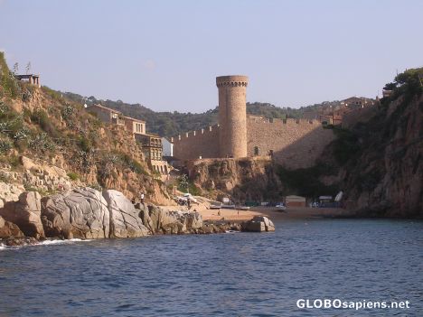 Postcard View of Tossa de Mar from the sea