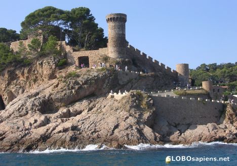 Postcard Tossa de Mar - Fortifications 