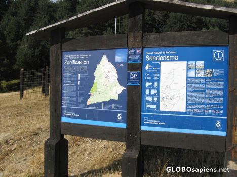 Postcard Entrance to Peñalara Nature Park