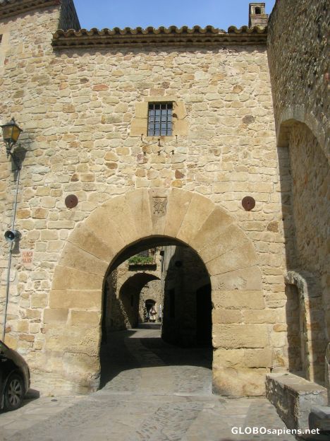 Postcard Narrow medieval streets