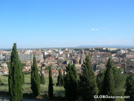 Postcard Panorama view of Tudela