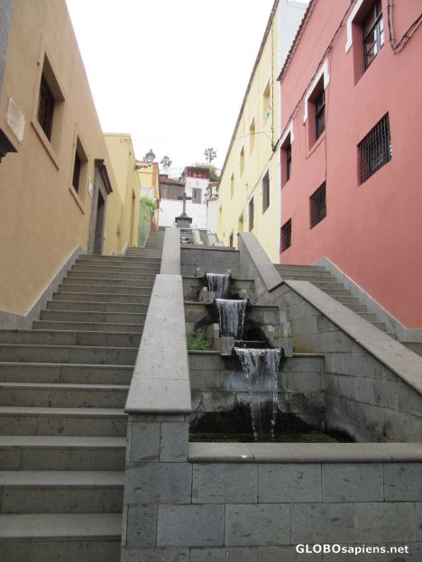 Postcard Water steps