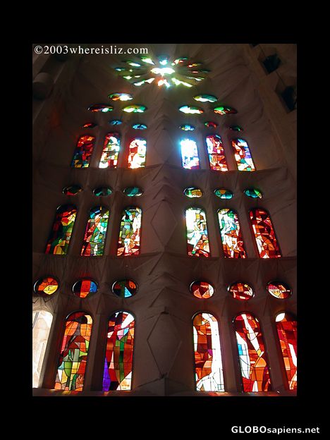 Postcard Holy Light, La Sagrada Familia, Barcelona