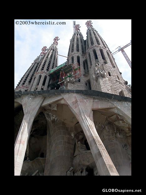 Postcard La Sagrada Familia, Barcelona