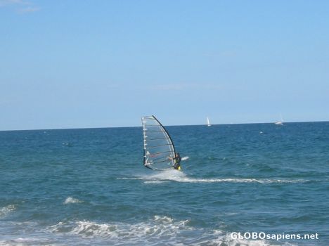 Postcard Barcelona Windsurfer