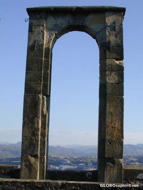 Postcard Archway over San Sebastian