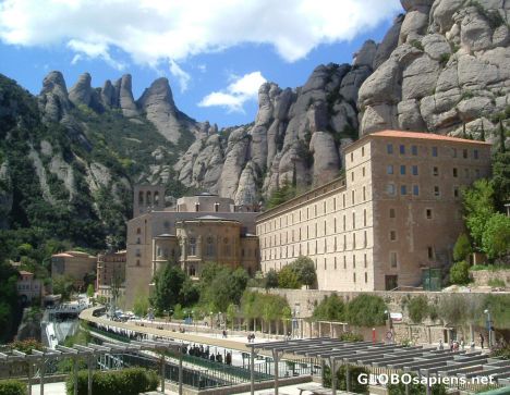 Postcard The Monastery & mountains