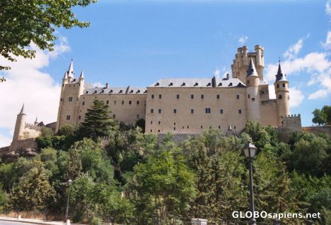 Postcard Alcazar in Segovia, Spain