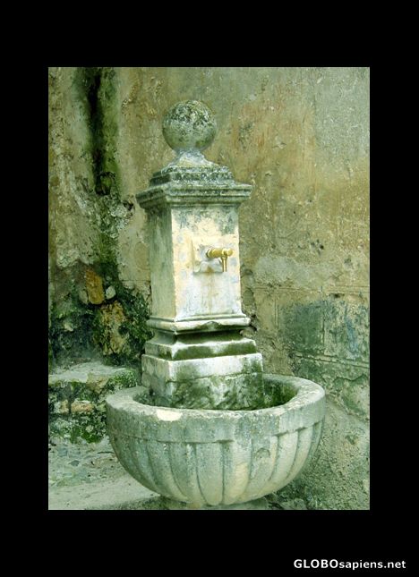 Postcard Pedraza de la Sierra, Segovia, Village Water Tap
