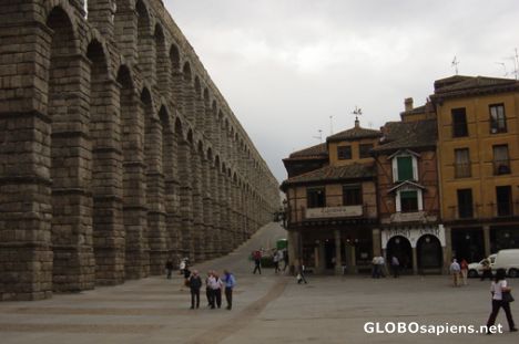 Postcard Segovia's Roman Aqueduct