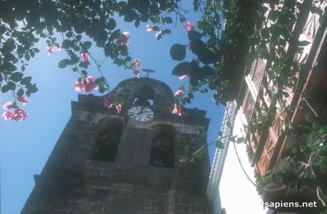 Postcard Church Tower