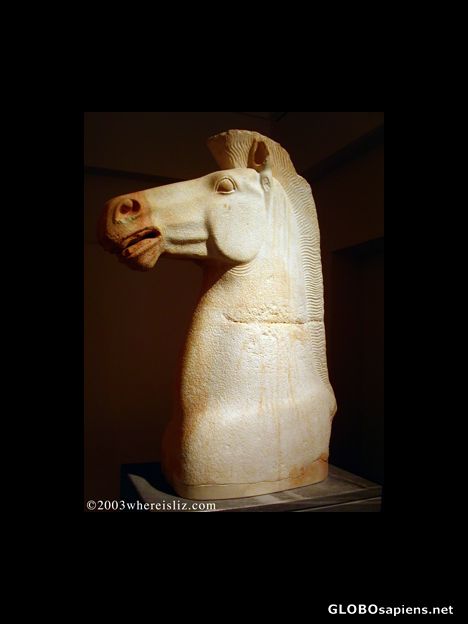 Postcard Greek Horse, 510 BC, Prado Museum