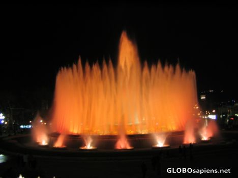 Postcard Montjuic Fountain, really gorgeous!!!