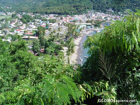 Postcard A view of Soufrierre - St Lucias second town
