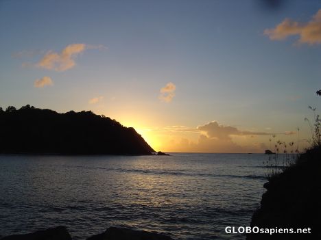 Postcard Sunset in St Lucia