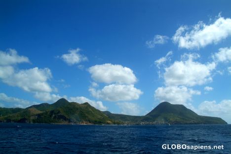 Postcard Castries (LC) - seen from the sea