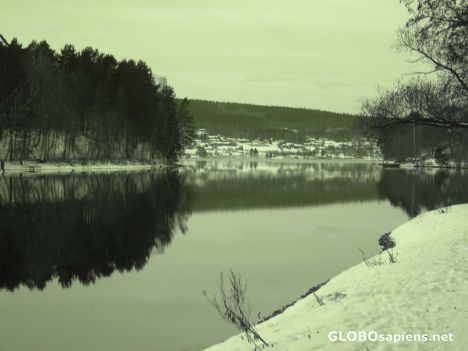 Postcard Leksand in Winter