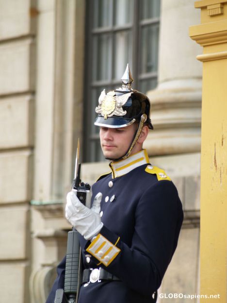 Postcard Stockholm Royal Palace Guard