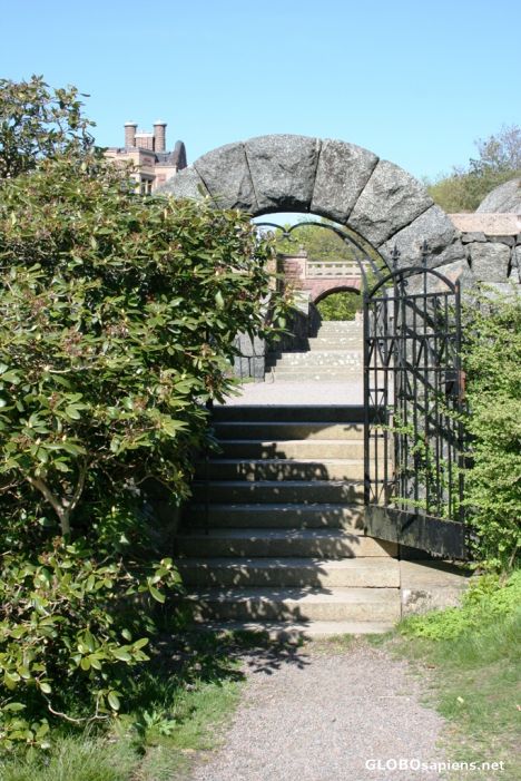 Postcard Tjölöholm Castle; The Garden