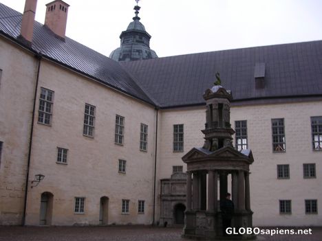 Postcard Courtyard of Kalmar Castle