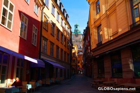 Postcard Stockholm (SE) - old town on Gamla Stan island