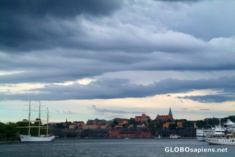 Postcard Stockholm (SE) - Dramatic sky over the city