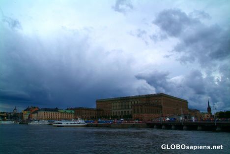 Postcard Stockholm (SE) - rain clouds coming