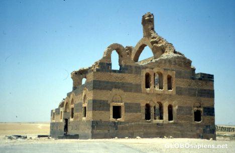 Postcard Qasr Ibn Wardan, Church, near Hamath, Syria